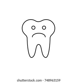 Check tooth icon. Dental sign. Dental care symbol. 