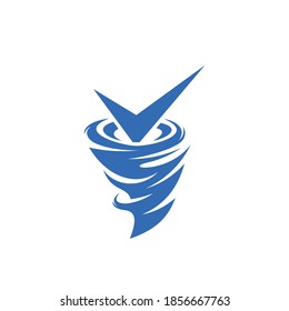 Check Tornado logo vector template, Creative Twister logo design concepts, icon symbol
