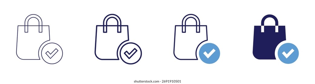 Compruebe en el icono de interfaz de usuario en 4 estilos diferentes. Línea delgada, línea, línea en negrita, duotono. Estilo duotono. Trazo editable.