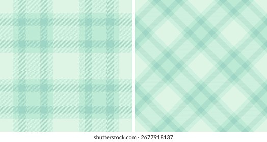 Check vector background of plaid fabric textile with a texture pattern tartan seamless. Set in winter colours. Pillow arrangement on bed.