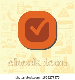 comprobación de ilustración plana vectorial, comprobación de ilustración de vector de negocio de icono