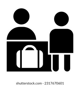 Consulte El Icono De Glifo Vector Para Uso Personal Y Comercial.
