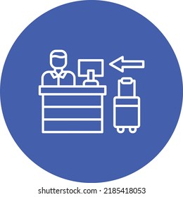 Check In vector icon. Can be used for printing, mobile and web applications.