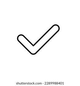 Check vector icon flat illustration on white background..eps