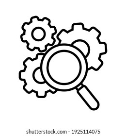 Comprobar conjunto de iconos vectoriales. Símbolo de ilustración de inspección. Símbolo de prueba.