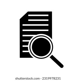 Check vector icon. Inspection illustration symbol. Testing symbol.