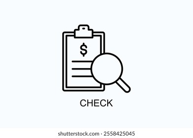 Check Vector, Icon Or Logo Sign Symbol Illustration