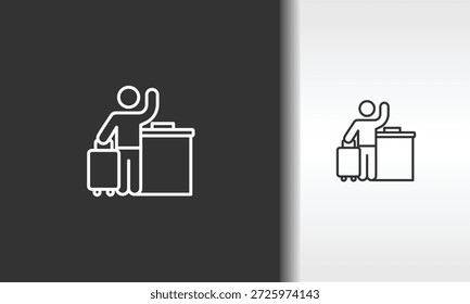 Ilustración De Símbolo Aislado De Vector, Icono O Logotipo
