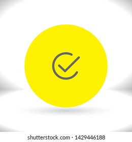 check Vector icon . Lorem Ipsum Illustration design