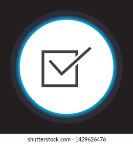 check Vector icon . Lorem Ipsum Illustration design