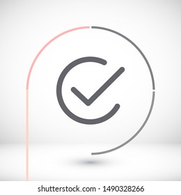 check Vector icon . Lorem Ipsum Illustration design