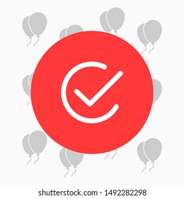 check Vector icon . Lorem Ipsum Illustration design