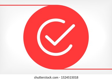 check Vector icon . Lorem Ipsum Illustration design