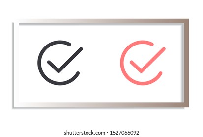 check Vector icon . Lorem Ipsum Illustration design