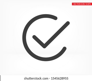 check Vector icon . Lorem Ipsum Illustration design