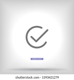 check Vector icon . Lorem Ipsum Illustration design