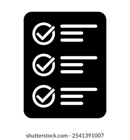 Check vector icon set. Inspection illustration symbol. Testing symbol.