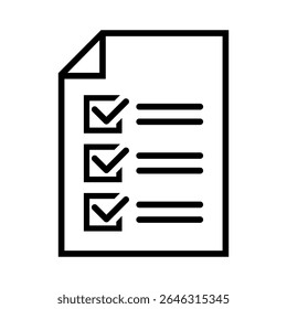 Vektor-Icon-Set prüfen. Illustrationssymbol der Inspektion. Prüfsymbol. Websymbol der Liste überprüfen.