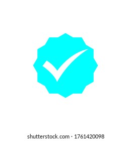 Check the vector icon sign. Vector symbol verified at eps 10

