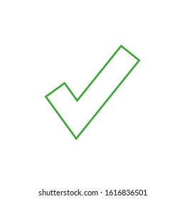 check vector icon with simple shapes