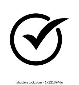 Check Vector Icons. Flat Symbol.Checklist icon on white background. eps 10