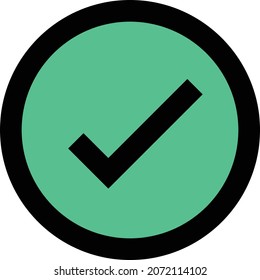 check vector illustration isolated on a transparent background. storke vector icons for concept or web graphics.