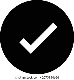 check vector illustration isolated on a transparent background. glyph vector icons for concept or web graphics.