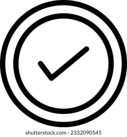 comprobar la ilustración vectorial aislada en iconos vectoriales de color de fondo transparente para el concepto o gráficos web.