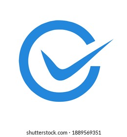 Comprobar el símbolo o icono del logotipo del vector, Comprobar el símbolo en la ilustración, Aceptar el símbolo de la tecla para la aprobación o el diseño de la lista de comprobación, Opciones de pictograma mínimo
