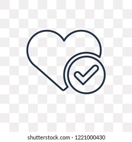 Check vector outline icon isolated on transparent background, high quality linear Check transparency concept can be used web and mobile