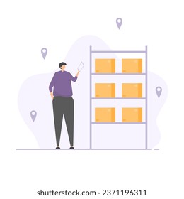 Check warehouse stock, employees are delivering products to destinations according to GPS.
