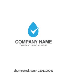Check water logo design template