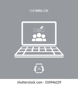 Check web team - Vector web icon