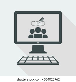 Check web team - Vector web icon
