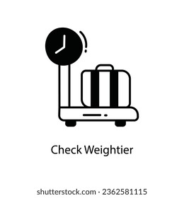 Check Weightier doodle Icon Design illustration. Travel Symbol on White background EPS 10 File
