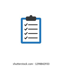 Checkboard or Checklist Icon Vector Logo Template