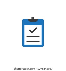 Checkboard or Checklist Icon Vector Logo Template