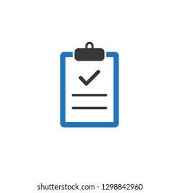 Checkboard or Checklist Icon Vector Logo Template