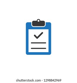 Checkboard or Checklist Icon Vector Logo Template