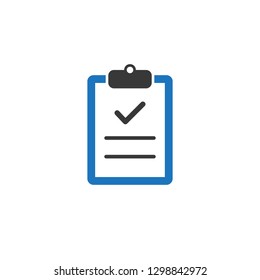 Checkboard or Checklist Icon Vector Logo Template