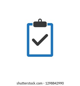Checkboard or Checklist Icon Vector Logo Template