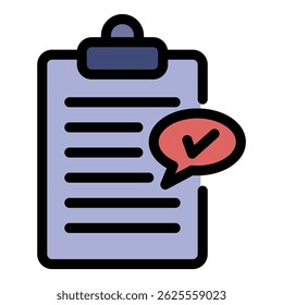 Checkboard icon. Outline checkboard vector icon color flat isolated