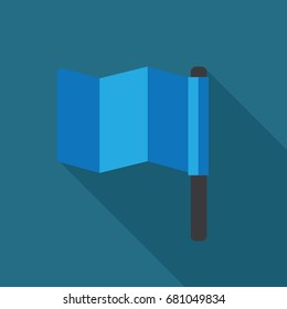 Checkbox blue, with shadow