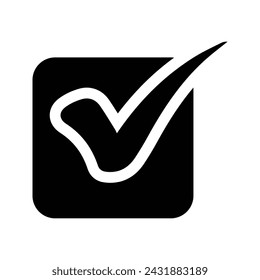 Checkbox icon. flat illustration of vector icon