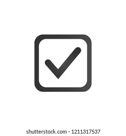 Checkbox Icon. Flat Symbol Style. Simple Web Design. Vector Illustration Sign.