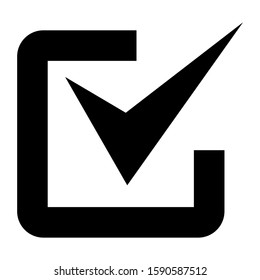 checkbox icon isolated sign symbol vector illustration - high quality black style vector icons
