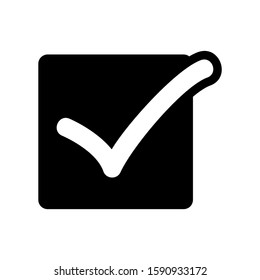 checkbox icon isolated sign symbol vector illustration - high quality black style vector icons
