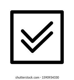 checkbox icon isolated sign symbol vector illustration - high quality black style vector icons
