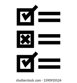 checkbox icon isolated sign symbol vector illustration - high quality black style vector icons
