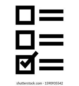 checkbox icon isolated sign symbol vector illustration - high quality black style vector icons
